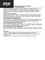 MF7017 Material Charac R2013 Syllabus