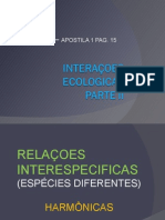 Biologia PPT - Interações Ecológicas II