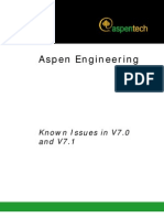 AspenEngineeringSuiteV7 1 Issues