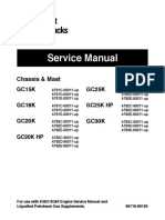 Caterpillar Cat GC25K HP Forklift Lift Trucks Service Repair Manual SN AT82E-90011 and Up PDF