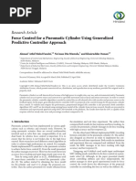 Research Article: Force Control For A Pneumatic Cylinder Using Generalized Predictive Controller Approach