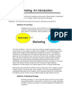 Marketing: An Introduction