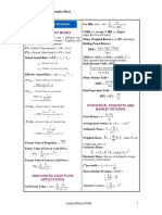 Time Value of Money: CFA Level 1 2006 - Formula Sheet