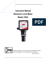 Ultrasonic Level Transmitter NUS Manual