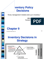 Inventory Policy Decisions: "Every Management Mistake Ends Up in Inventory." Michael C. Bergerac