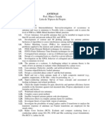 Prof. Marco Terada Lista de Tópicos de Projeto: Antenas