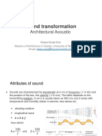 Sound Transformation: Architectural Acoustic