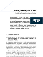 Extractos Del Informe: "Una Nueva Justicia para La Paz"