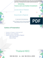 Unlocking Private Sector Finance and Low-Carbon Investment: Success Case of Thailand