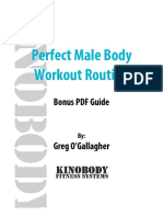 Perfect Male Body Workout Routine: Bonus PDF Guide