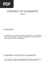 Contract of Guarantee