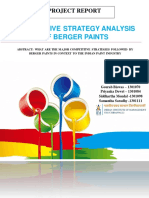 Berger Paints Competitive Strategy PDF