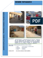 Informe Topografico Pistas y Veredas Ok PDF