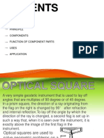 Optical Square Principle Components Function of Component Parts Uses Application