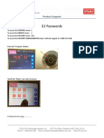 STULZ E2 Passwords