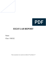 Ee215 Lab Report