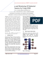 Controlling and Monitoring of Industrial Parameters by Using GSM