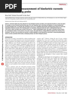 Non-Invasive Measurement of Bioelectric Currents With A Vibrating Probe