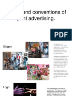 Codes and Conventions of Print Advertising.