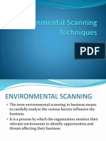 Environmental Scanning Techniques