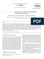 A Fibre Model For Push-Over Analysis of Under Designed Reinforced Concrete Frames