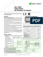 SINEAX M561 / M562 / M563 With 1, 2 Resp. 3 Analog Outputs Programmable Multi-Transducer For Industry