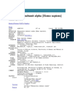 Protein Hemoglobin Subunit Alpha (Homo Sapiens) : Genbank: Aqn67653.1