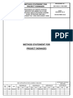 Method Statement For Project Signages Rev 0 Afc