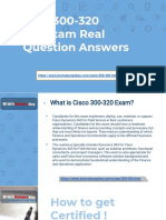 Cisco 300-320 Exam Real Question Answers