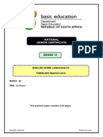 English HL P2 Feb-March 2018