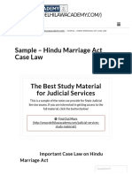 Hindu Marriage Act Case Law 