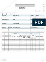 Control Plan Template