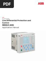 Line Differential Protection and Control Red615 Ansi: Application Manual