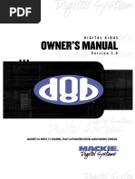 Owner'S Manual: Digital 8 - Bus