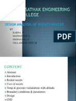 Design and Numerical Analysis of Rocket Nozzle