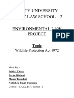 Amity University Amity Law School - 2: Wildlife Protection Act 1972