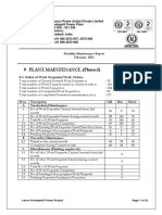 02 Maintenance Dept Monthly Report Feb3913