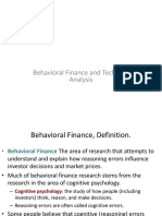 Behavioral Finance and Technical Analysis