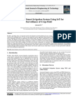 A Study On Smart Irrigation System Using IoT For S