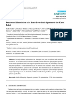 Sensors: Structural Simulation of A Bone-Prosthesis System of The Knee Joint