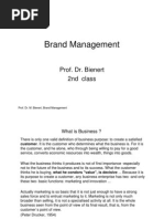 Brand Management: Prof. Dr. Bienert 2nd Class