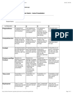 Your Rubric Oral Presentation Rubric Game Presentation