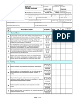 Azmeel Inspection Checklist: General - Electrical Equipment, Storage, Handling & Preservation AZIC-P-3001 Electrical