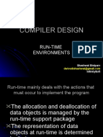 Compiler Design: Run-Time Environments