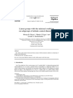 Linear Groups With The Minimal Condition On Subgroups of Infinite Central Dimension