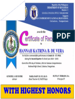 Certificate With Highest H