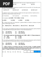 Revisando Saresp Matemática