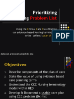 Prioritizing The Nursing: Problem List