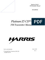 Platinum Z5 CD™: FM Transmitter Manual