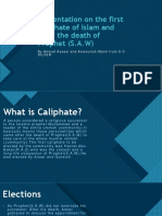 Presentation On The First Caliphate of Islam